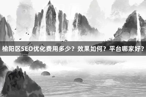 榆阳区SEO优化费用多少？效果如何？平台哪家好？