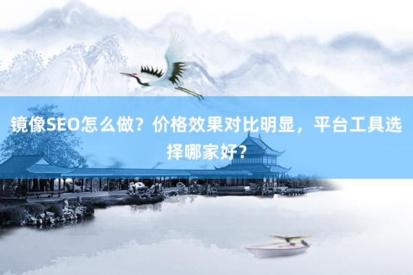 镜像SEO怎么做？价格效果对比明显，平台工具选择哪家好？